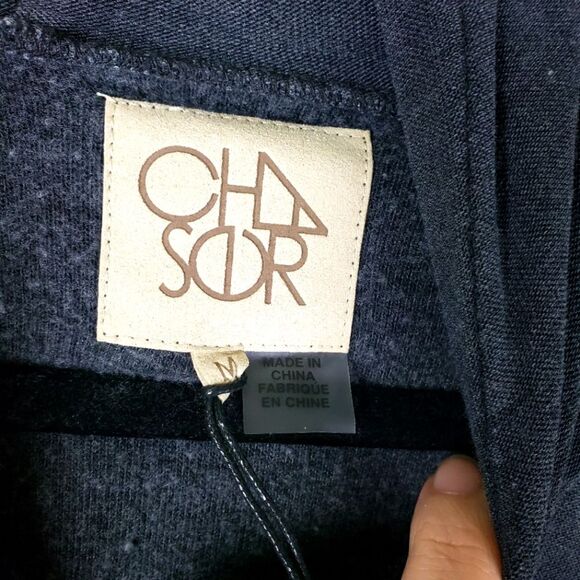 Chaser NWT Women's Grey Hi-Low Stretchy Grey Long Sleeve Pullover Jacket Sz Med - Picture 7 of 9